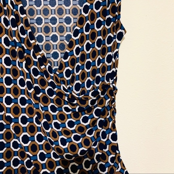 MICHEAL KORS Y2K Wrap Top Ruched Side jersey stretchy comfy women’s size L - Picture 5 of 9